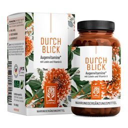 Augenvitamine Lutein Vitamin A Zeaxanthin Komplex 90 vegane Kapseln Durchblick NATURTREU®