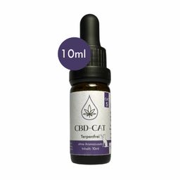 CBD Öl für Katzen, 5% CBD Hanf-Öl-Tropfen - CAT - Terpenfrei in der 10ml Flasche