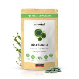 myvial® Bio Chlorella Tabletten Presslinge - 240 St mit Eisen & B12 - vegan