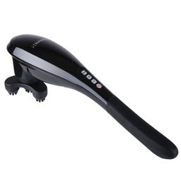 NAIPO Handmassagegerät Shiatsu-Massagegerät, Kabellos, 4 Aufsätze, für die Ganzkörpermassage