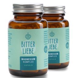 BitterLiebe - Magnesium Bisglycinat Kapseln hochdosiert - Komplex mit Bisglycinat und Glycinat