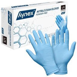 Hynex Nitrilhandschuhe blau puderfrei 3,5g Einweghandschuhe Größe L
