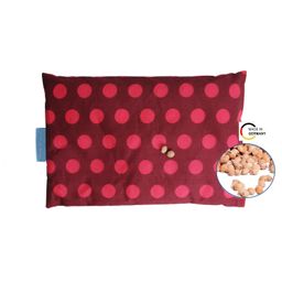 Original Dr. Berger 1-Kammer-Kirschkernkissen Tupfendruck Rot 30 x 20 cm