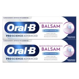 Doppelpack Oral-B Pro Science Sensitivität & Zahnfleisch Balsam Sanfte Reinigung Zahncreme 2x75 ml