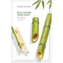 NATURE REPUBLIC Real Nature Bamboo Sheet Mask – Feuchtigkeitsspendende Tuchmaske
