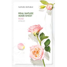 NATURE REPUBLIC Real Nature Rose Sheet Mask – Feuchtigkeit & Glow für das Gesicht