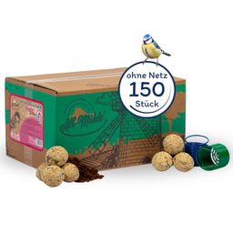 Lyra Pet® Meisenknödel aus der Alb-Mühle Vollkorn & Früchte ohne Netz à 85 g + 2 Spender