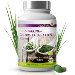 Vita2You Bio Spirulina + Chlorella Tabletten 6000mg