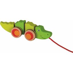 goki Ziehendes Krokodil aus Holz