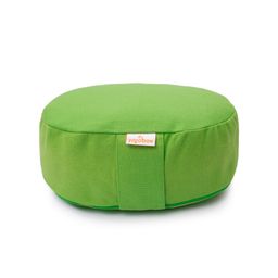 yogabox Yogilino® Reise Meditationskissen mini oval BASIC - apfelgrün - 26 x 21 x 9 cm