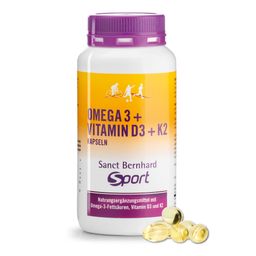 Sanct Bernhard Sport Omega-3+Vitamin-D3+K2-Kapseln