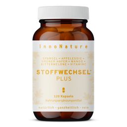 InnoNature Stoffwechsel Plus Kapseln | inkl. Vitamin C aus Hagebutten Extrakt | vegan