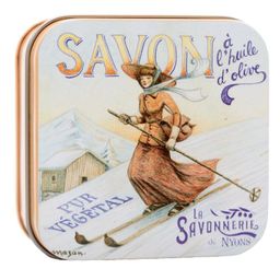 La Savonnerie de Nyons - Metallbox mit Seife - Skifahren