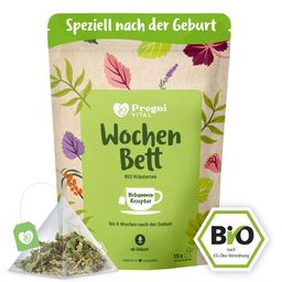 Wochenbett BIO Schwangerschaftstee mit Frauenmantel und Schafgarbe - von PregniVital®
