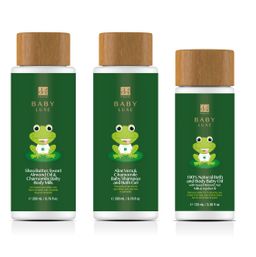 Dr. Botanicals BABY LUX Shampoo und Badegel, Körperöl und Milch