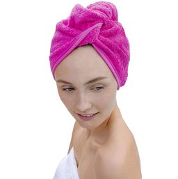 Carenesse Haarturban Kopfhandtuch pink