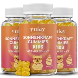 yuicy® Kids Sonnenkraft – Vitamin D3 + K2 Gummibärchen für Kinder