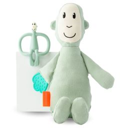 Matchstick Monkey Geschenkset – Beißring & Plüschtier mit Beißapplikation