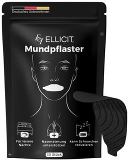 ELLICIT® Mundpflaster Schwarz, Universalgröße