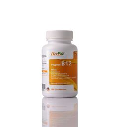 HerbBio Vitamin B12 500 mcg Lutschtabletten – hochdosiert & vegan