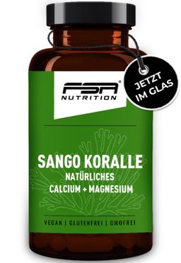 FSA NUTRITION Sango Koralle natürliches Calcium + Magnesium 60 Kapseln im Glas