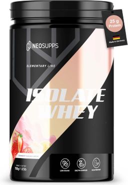 Neosupps Isolate Whey Protein Pulver Strawberry Banana, Protein Portion