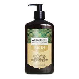 Arganicare - Rizinusöl-Leave-In-Conditioner für alle Haartypen – Argan und Rizinus