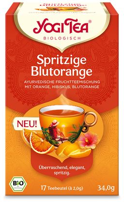 Yogi Tea - Spritzige Blutorange Bio Fruchtteemischung
