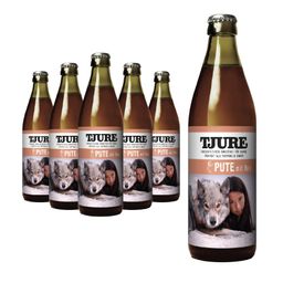 TJURE Hundesmoothie - Pute 6er Spar Pack | Hundesmoothie | unterstützt die Muskulatur