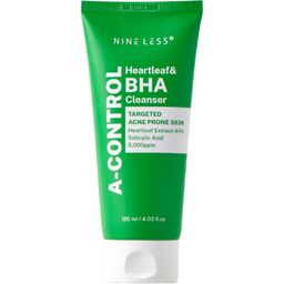 NINE LESS A-Control Heartleaf & BHA Reinigungsschaum – klärend & porentief