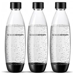 SodaStream Fuse 3x 1L Flaschen, schwarz/weiß
