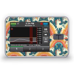 Diasticker® Tandem t:slim X2 Sticker "Unicorn Glow"