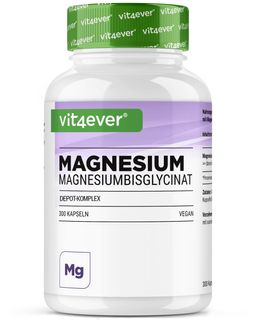 vit4ever Magnesiumbisglycinat - Depot Komplex - 300 Kapseln