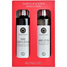Nilens Jord, Hand Soap & Lotion Set ~999 = Handlotion 300 ml + Handpeeling & Seife 300 ml