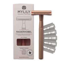 MYLILY Rasierhobel inklusive 5 Klingen - Roségold