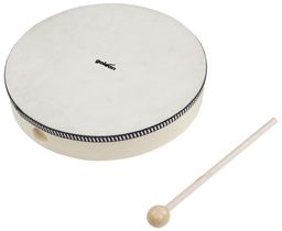 Tamburin mit Naturfellbezug, 25 cm