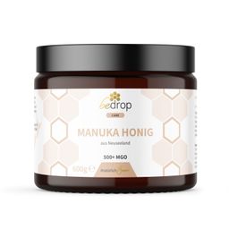 bedrop XXL Manuka Honig mit MGO 500+ (zertifiziert) Glas