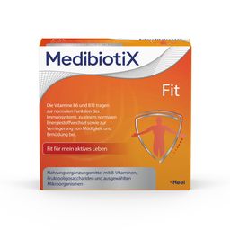 MedibiotiX Fit - Kombination für Immunsystem & ausreichend Energie - B-Vitamine & Darmbakterien