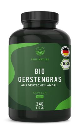 TRUE NATURE® Bio Gerstengras Kapseln - Deutscher Anbau