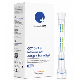 LuxmedIQ COVID-19 & Influenza A/B Antigen Schnelltest - Nasalabstrich Corona & Grippe Schnelltest