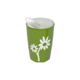ORNAMIN Becher mit Antirutsch-Trick Blume mit Schnabelaufsatz mit kleiner Öffnung