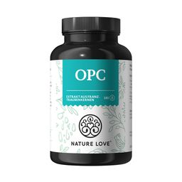 NATURE LOVE® OPC Traubenkernextrakt - 180 Kapseln - 800mg Extrakt/Tagesdosis - französische Trauben