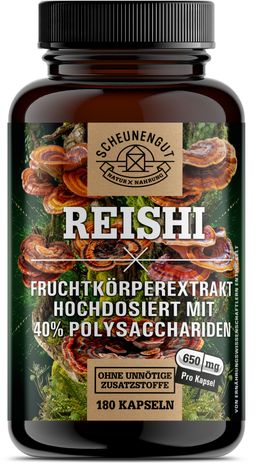 Scheunengut® Reishi Extrakt | hochdosierter Extrakt 20:1 mit 40% Polysaccharide