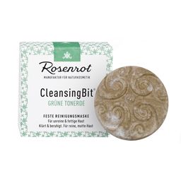 Rosenrot Naturkosmetik - CleansingBit® mit grüner Tonerde - Tonerde Maske