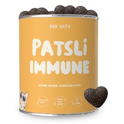 Patsli Immune | 4-in-1 Immun-Leckerli für Katzen | Stärkt Abwehrkräfte mit Hagebutte & Vitaminen