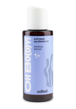 Glättendes AHA Körperfluid