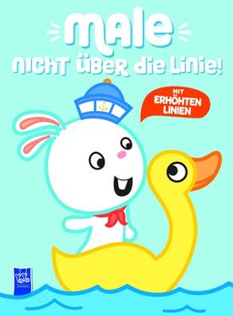 Male nicht über die Linie - Blau Mit erhöhten Linien