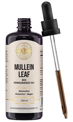 i-like-it-clean Königskerze Tropfen 10:1, Verbascum thapsus, 200 mg je Pipette, alkoholfrei, bio