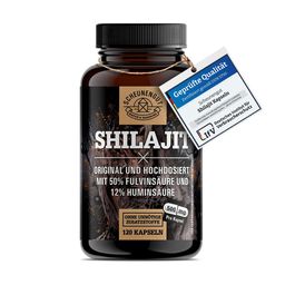 Shilajit - Shilajit Kapseln -Stark- Fulvinsäure Laborgeprüft DE SCHEUNENGUT® 120 Kapseln