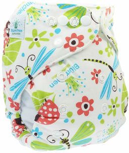 Blümchen Kuschelwindel Onesize BUNT Snap Set